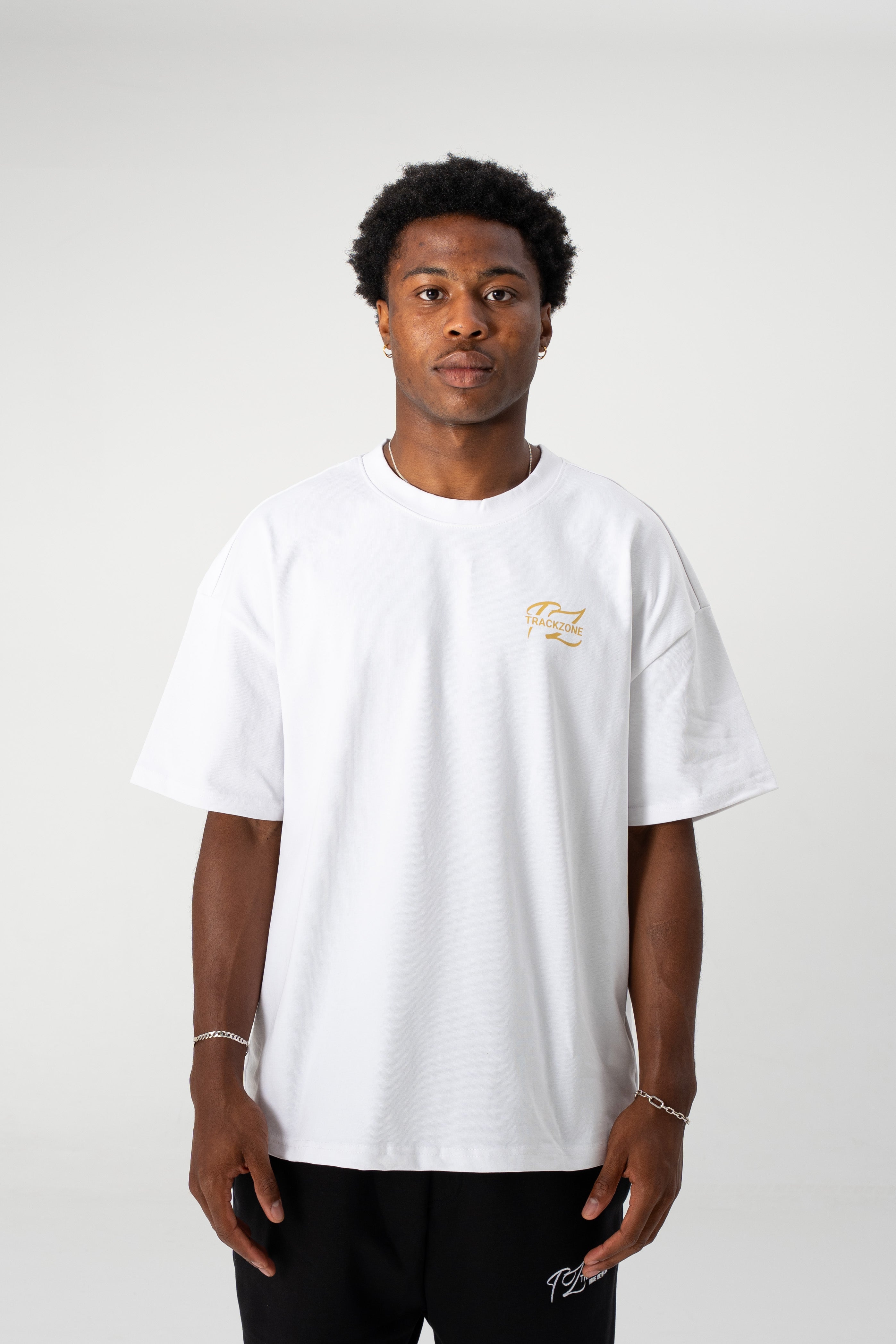 TWO WHEELS NO RULES TEE WHITE