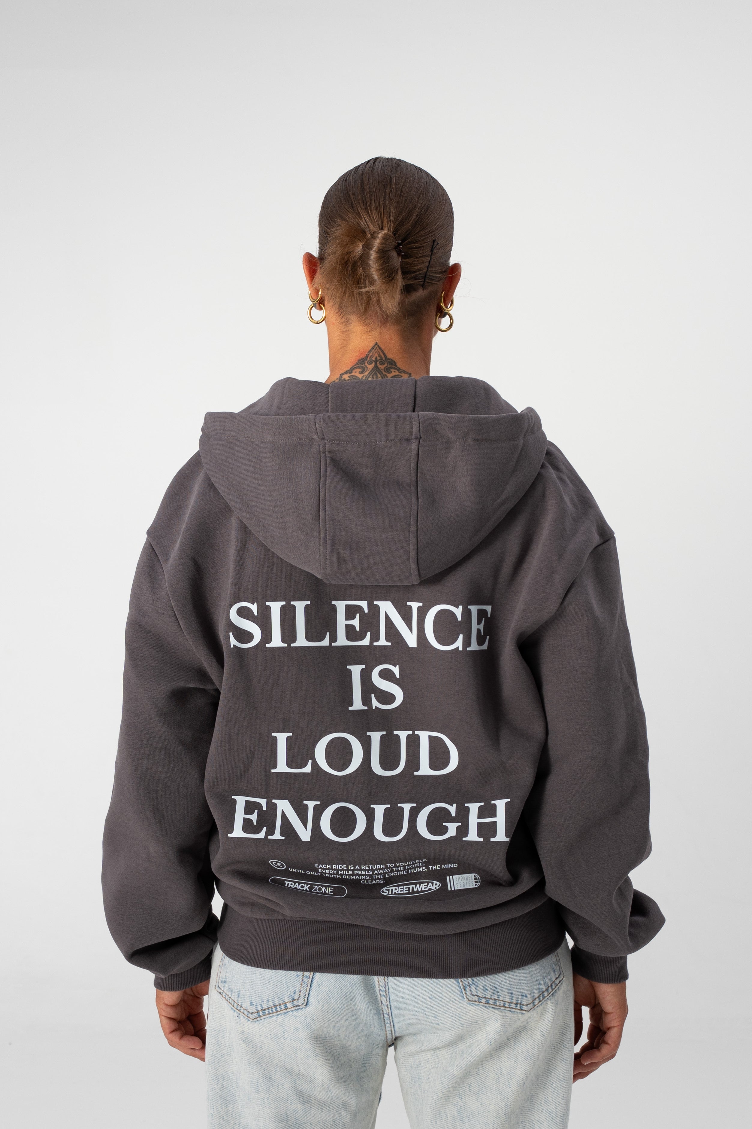 SILENCE IS LOUD ENOUGH ZIPPER